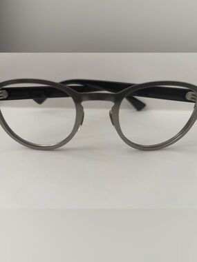 Gucci frames for Rx. Brushed aluminum and gloss black